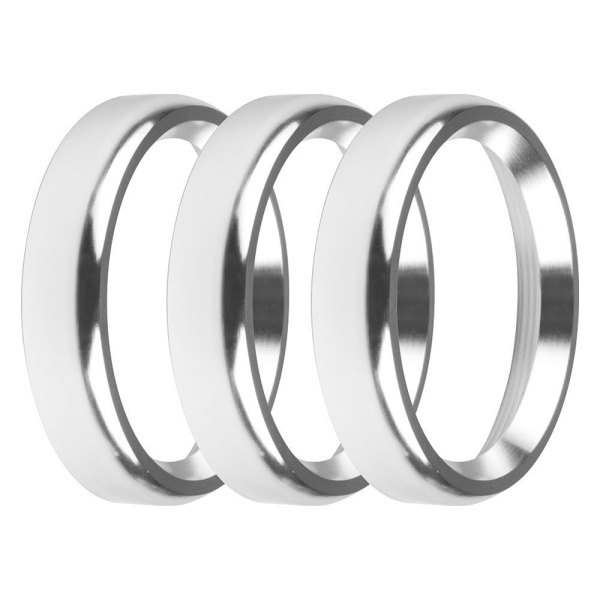 Holley® - Bold Style 2-1/16" Gauge Bezels, Silver