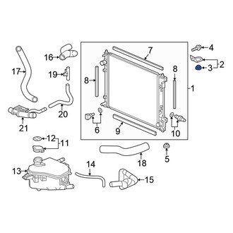 Honda OE - Upper Radiator Insulator
