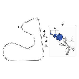 Honda OE - Accessory Drive Belt Tensioner Pulley