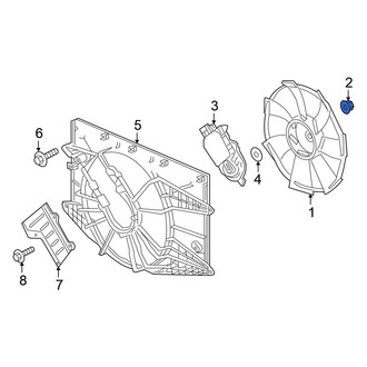 Honda OE - Engine Cooling Fan Blade Nut