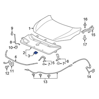 Honda OE - Hood Insulation Pad Clip