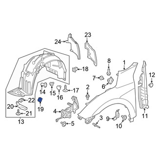 Honda OE - Fog Light Trim Nut