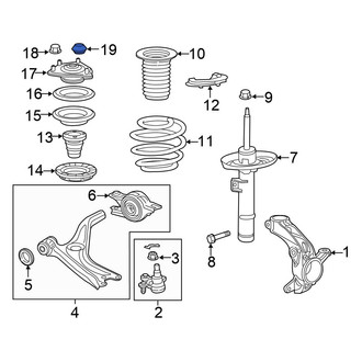 Honda OE - Suspension Strut Mount Cap