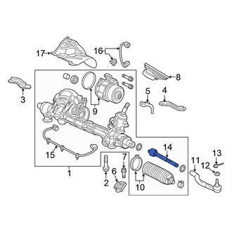 Honda OE - Inner Steering Tie Rod End