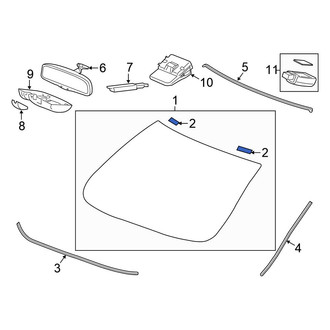 Honda OE - Back Glass Clip