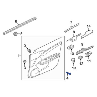 Honda OE - Rear Inner Door Interior Trim Panel Screw