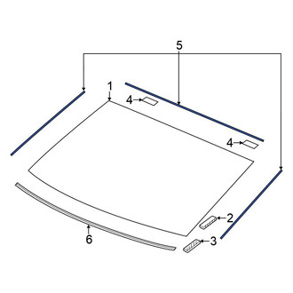 Honda OE - Side Panel Glass Seal