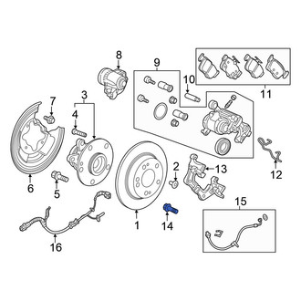 Honda OE - Disc Brake Caliper Anchor Plate Bolt