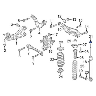 Honda OE - Suspension Shock Absorber Nut