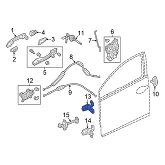 Honda OE - Front Left Upper Door Hinge