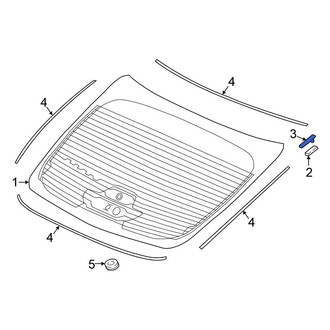 Honda OE - Lower Back Glass Clip