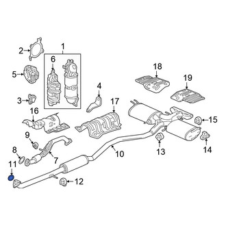 Honda OE - Center Exhaust Muffler Gasket