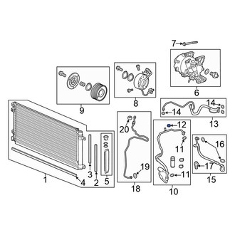 Honda OE - Rear A/C Service Valve Cap