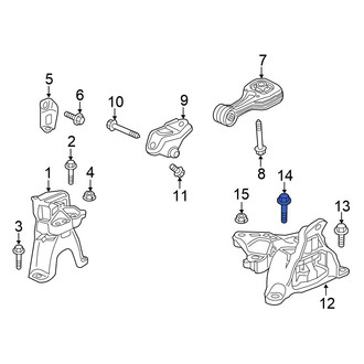 Honda OE - Automatic Transmission Mount Bolt