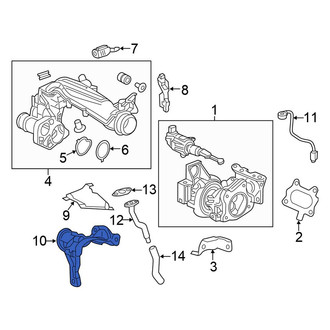 Honda OE - Turbocharger Mount Heat Shield