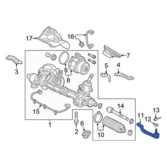 Honda OE - Front Inner Steering Tie Rod End