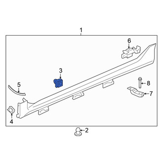 Honda OE - Rocker Panel Molding Clip