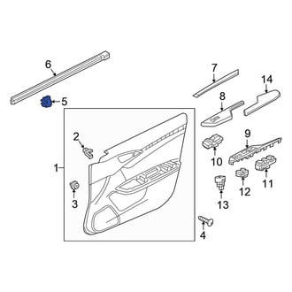 Honda OE - Door Interior Trim Panel Grommet