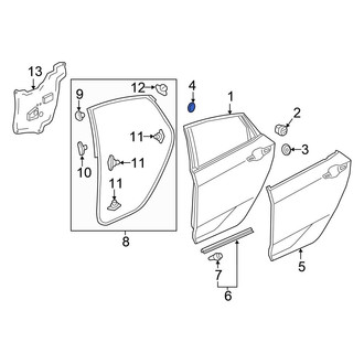 Honda OE - Door Shell Seal