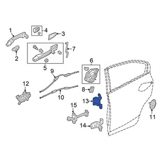 Honda OE - Front Right Lower Door Hinge