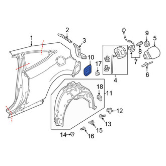 Honda OE - Rear Quarter Panel Vent