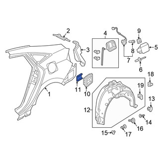 Honda OE - Quarter Panel Vent Gasket