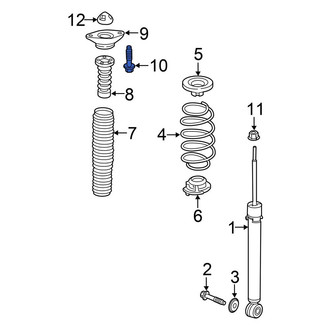 Honda OE - Suspension Shock Absorber Mounting Bolt