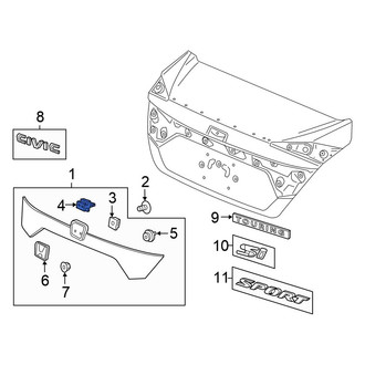 Honda OE - Spoiler Clip