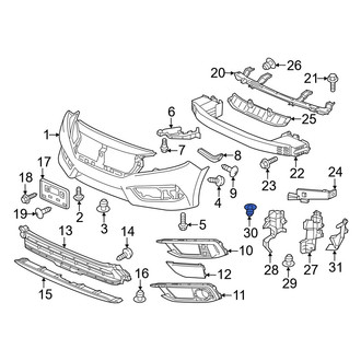 Honda OE - Quarter Panel Splash Shield Clip