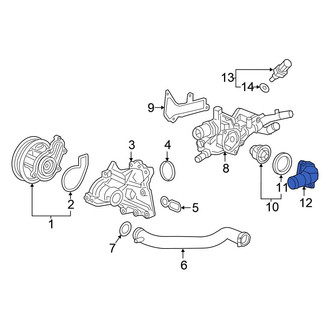 Honda OE - Upper Engine Coolant Thermostat Housing