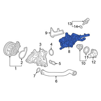 Honda OE - Upper Engine Coolant Thermostat Housing