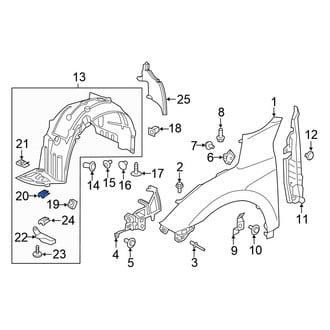 Honda OE - Fender Liner Nut