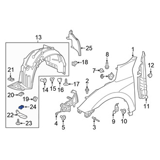 Honda OE - Fender Liner Nut