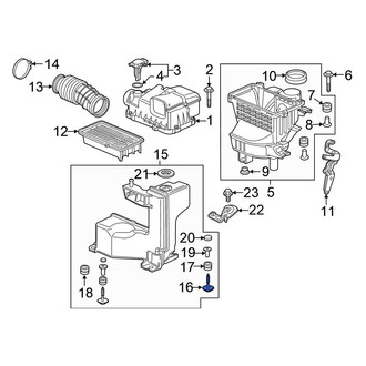 Honda OE - Engine Air Intake Resonator Bolt
