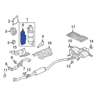 Honda OE - Lower Catalytic Converter Heat Shield