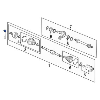 Honda OE - Front Axle Nut