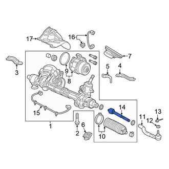 Honda OE - Front Inner Steering Tie Rod End