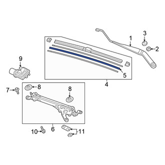 Honda OE - Front Left Wiper Blade Refill