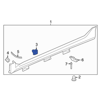 Honda OE - Rocker Panel Molding Clip