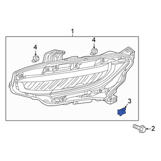 Honda OE - Headlight Mounting Nut