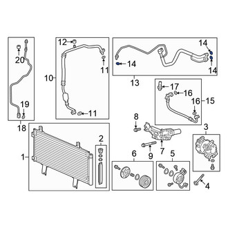 Honda OE - A/C Refrigerant Line O-Ring