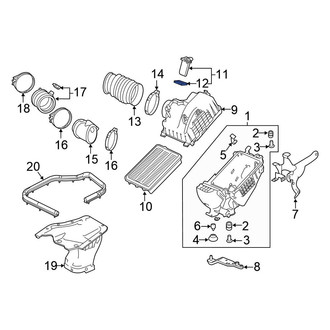 Honda OE - Fuel Injection Air Flow Meter Gasket & O-Ring