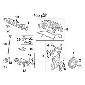Honda OE - Engine Oil Filler Cap Gasket