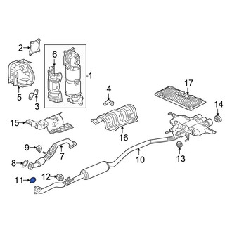 Honda OE - Center Exhaust Muffler Gasket