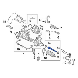 Honda OE - Front Inner Steering Tie Rod End