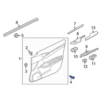 Honda OE - Rear Inner Door Interior Trim Panel Screw