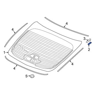 Honda OE - Back Glass Clip