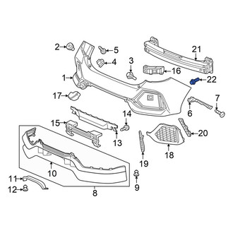 Honda OE - Bumper Impact Bar Bolt