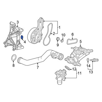 Honda OE - Engine Water Pump Housing O-Ring