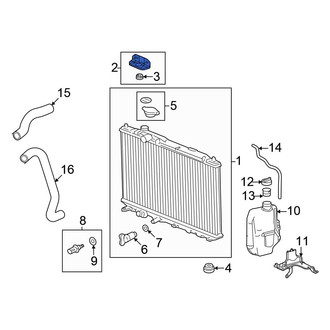 Honda OE - Radiator Mount Bracket